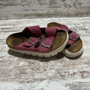 Birkenstock Papillio Arizona Chunky medium pink color. Size 38.